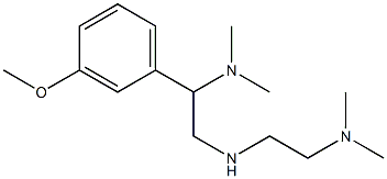 (2-{[2-(dimethylamino)ethyl]amino}-1-(3-methoxyphenyl)ethyl)dimethylamine,,结构式
