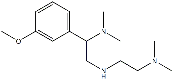 (2-{[2-(dimethylamino)ethyl]amino}-1-(3-methoxyphenyl)ethyl)dimethylamine Structure