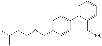 (2-{4-[(3-methylbutoxy)methyl]phenyl}phenyl)methanamine Struktur