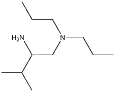 (2-amino-3-methylbutyl)dipropylamine Structure