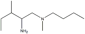 (2-amino-3-methylpentyl)(butyl)methylamine,,结构式