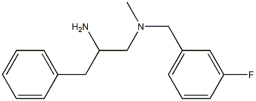 (2-amino-3-phenylpropyl)[(3-fluorophenyl)methyl]methylamine Structure