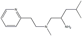 (2-amino-4-methylpentyl)(methyl)[2-(pyridin-2-yl)ethyl]amine Structure