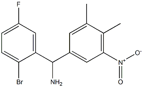  (2-bromo-5-fluorophenyl)(3,4-dimethyl-5-nitrophenyl)methanamine