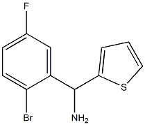 (2-bromo-5-fluorophenyl)(thiophen-2-yl)methanamine Structure