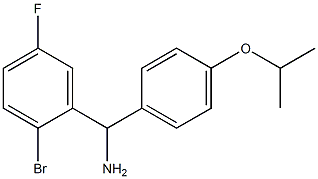 (2-bromo-5-fluorophenyl)[4-(propan-2-yloxy)phenyl]methanamine Structure