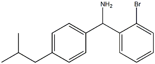 (2-bromophenyl)[4-(2-methylpropyl)phenyl]methanamine 化学構造式