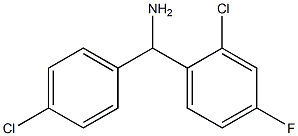 (2-chloro-4-fluorophenyl)(4-chlorophenyl)methanamine 化学構造式