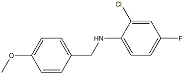 (2-chloro-4-fluorophenyl)(4-methoxyphenyl)methylamine 化学構造式