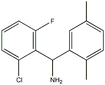 (2-chloro-6-fluorophenyl)(2,5-dimethylphenyl)methanamine Struktur