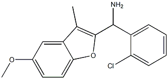(2-chlorophenyl)(5-methoxy-3-methyl-1-benzofuran-2-yl)methanamine Structure