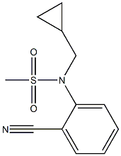 (2-cyanophenyl)-N-(cyclopropylmethyl)methanesulfonamide Struktur