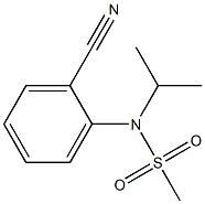 (2-cyanophenyl)-N-(propan-2-yl)methanesulfonamide,,结构式