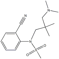 (2-cyanophenyl)-N-{2-[(dimethylamino)methyl]-2-methylpropyl}methanesulfonamide Structure
