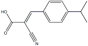 (2E)-2-cyano-3-[4-(propan-2-yl)phenyl]prop-2-enoic acid Structure