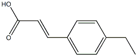 (2E)-3-(4-ethylphenyl)prop-2-enoic acid 结构式