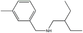 (2-ethylbutyl)[(3-methylphenyl)methyl]amine,,结构式