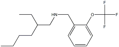 (2-ethylhexyl)({[2-(trifluoromethoxy)phenyl]methyl})amine Struktur
