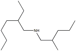(2-ethylhexyl)(2-methylpentyl)amine 化学構造式