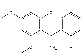 (2-fluorophenyl)(2,4,6-trimethoxyphenyl)methanamine 结构式