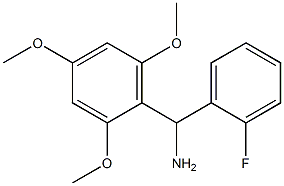 (2-fluorophenyl)(2,4,6-trimethoxyphenyl)methanamine,,结构式