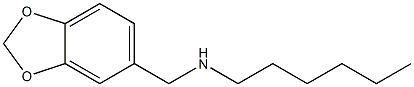 (2H-1,3-benzodioxol-5-ylmethyl)(hexyl)amine Struktur