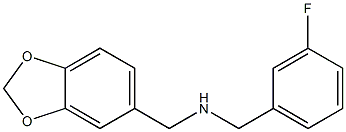 (2H-1,3-benzodioxol-5-ylmethyl)[(3-fluorophenyl)methyl]amine|