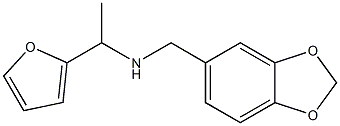 (2H-1,3-benzodioxol-5-ylmethyl)[1-(furan-2-yl)ethyl]amine Structure