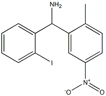 (2-iodophenyl)(2-methyl-5-nitrophenyl)methanamine Struktur