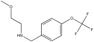 (2-methoxyethyl)({[4-(trifluoromethoxy)phenyl]methyl})amine Structure