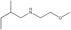 (2-methoxyethyl)(2-methylbutyl)amine 化学構造式