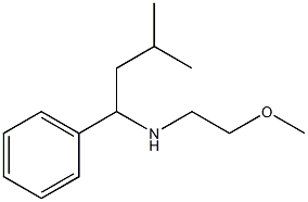 (2-methoxyethyl)(3-methyl-1-phenylbutyl)amine Struktur