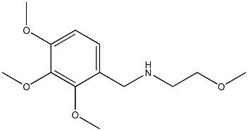 (2-methoxyethyl)[(2,3,4-trimethoxyphenyl)methyl]amine,,结构式