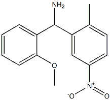 (2-methoxyphenyl)(2-methyl-5-nitrophenyl)methanamine Structure