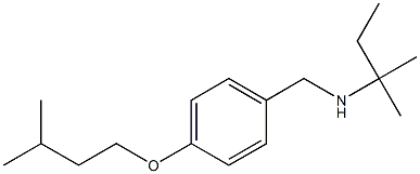 (2-methylbutan-2-yl)({[4-(3-methylbutoxy)phenyl]methyl})amine Struktur