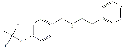 (2-phenylethyl)({[4-(trifluoromethoxy)phenyl]methyl})amine Struktur