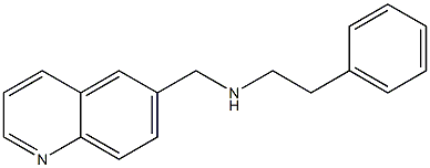 (2-phenylethyl)(quinolin-6-ylmethyl)amine,,结构式