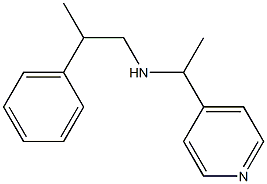 (2-phenylpropyl)[1-(pyridin-4-yl)ethyl]amine,,结构式