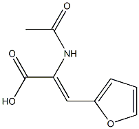 (2Z)-2-acetamido-3-(furan-2-yl)prop-2-enoic acid,,结构式