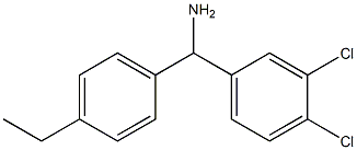 (3,4-dichlorophenyl)(4-ethylphenyl)methanamine Structure
