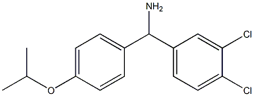 (3,4-dichlorophenyl)[4-(propan-2-yloxy)phenyl]methanamine Structure