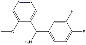 (3,4-difluorophenyl)(2-methoxyphenyl)methanamine,,结构式
