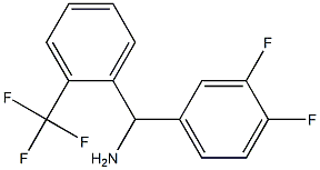 (3,4-difluorophenyl)[2-(trifluoromethyl)phenyl]methanamine Struktur