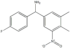 (3,4-dimethyl-5-nitrophenyl)(4-fluorophenyl)methanamine Struktur