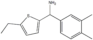 (3,4-dimethylphenyl)(5-ethylthiophen-2-yl)methanamine,,结构式