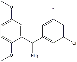 (3,5-dichlorophenyl)(2,5-dimethoxyphenyl)methanamine Structure