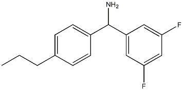 (3,5-difluorophenyl)(4-propylphenyl)methanamine|