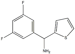 (3,5-difluorophenyl)(thiophen-2-yl)methanamine Structure