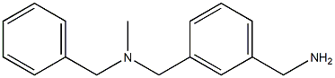 (3-{[benzyl(methyl)amino]methyl}phenyl)methanamine 结构式