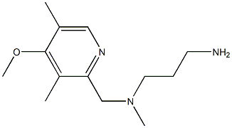 (3-aminopropyl)[(4-methoxy-3,5-dimethylpyridin-2-yl)methyl]methylamine|